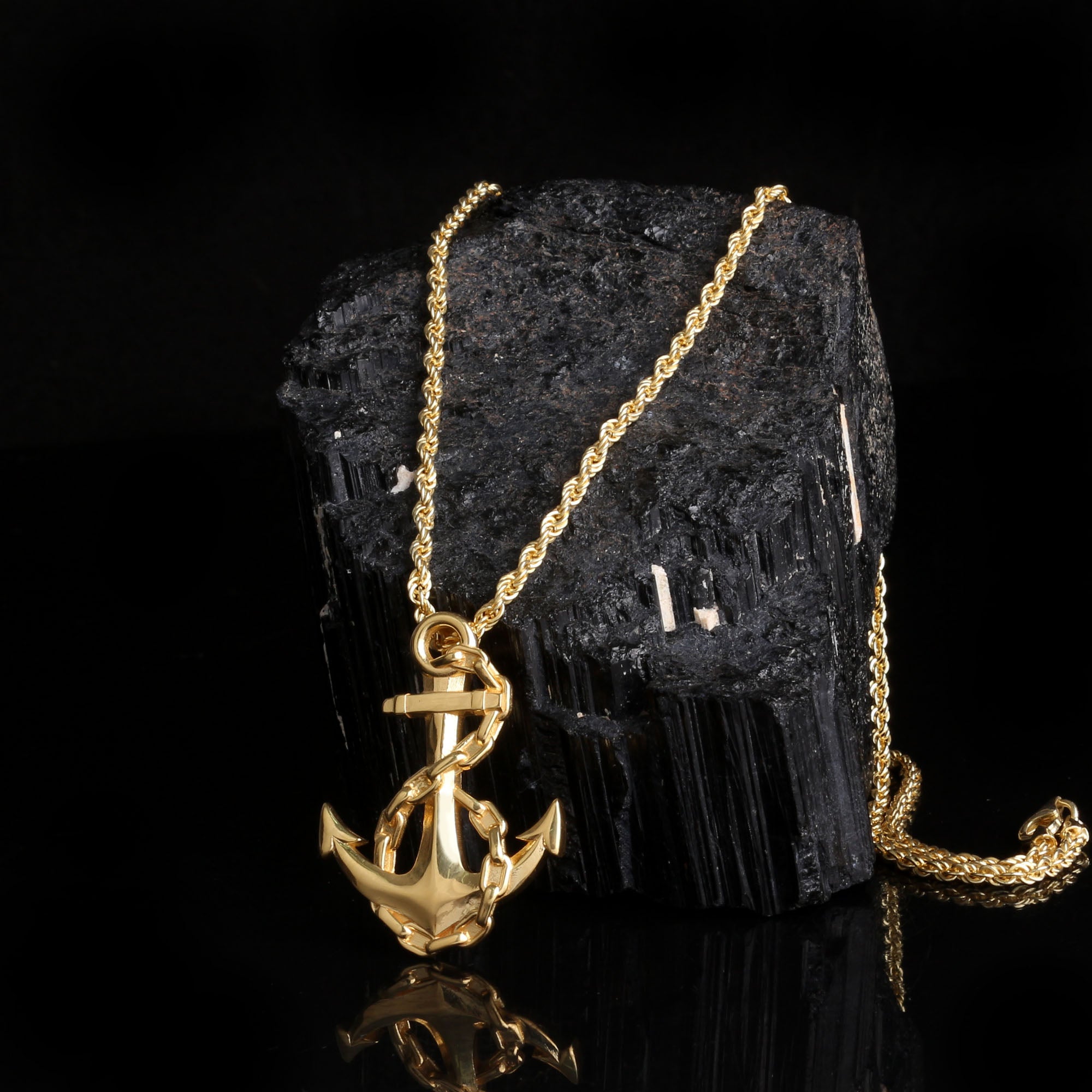 Anchor Oxidized Silver Necklace, Sailor 925 Silver Pendant, Special Necklace for Sea Lovers, Anchor Pendant for Men