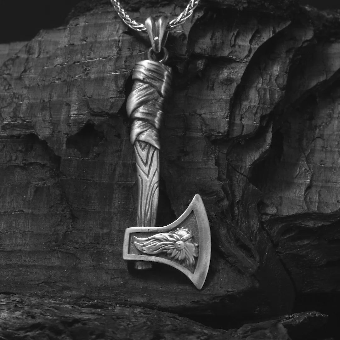 Viking Battle Axe Necklace