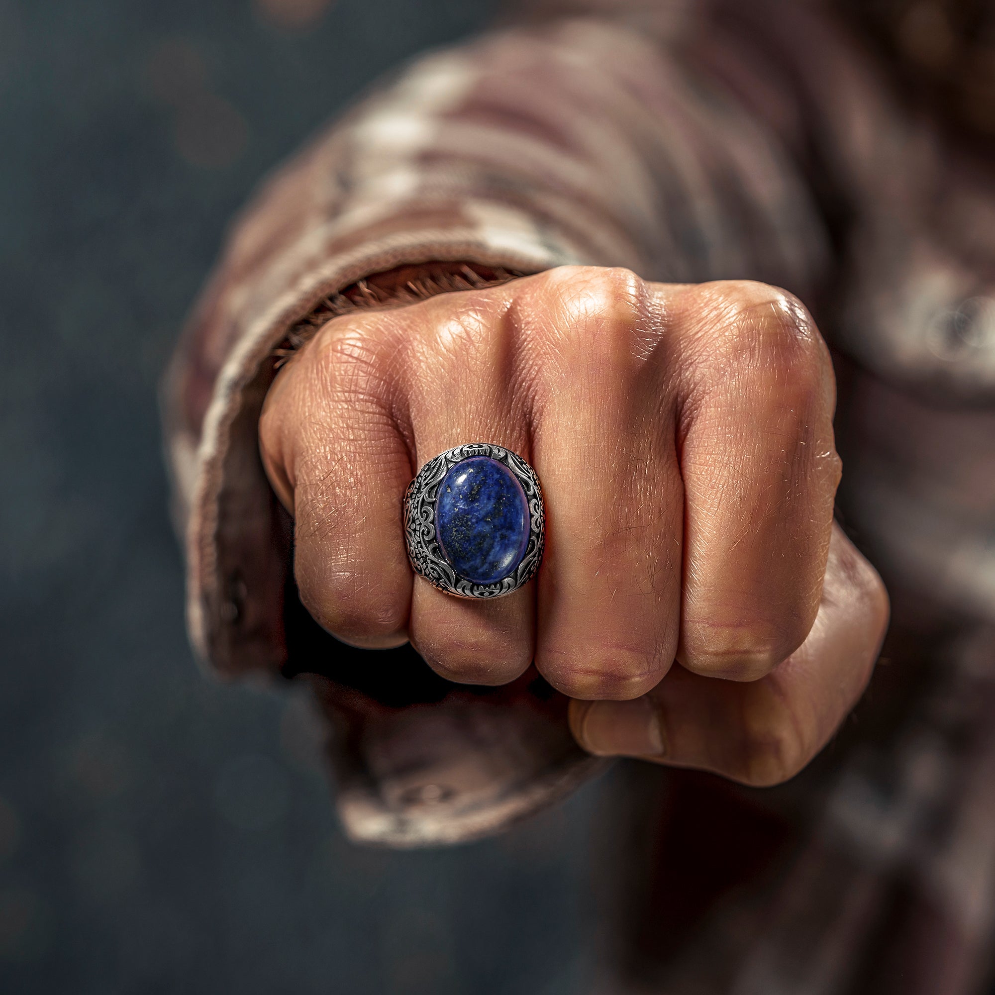 Blue Zircon Men Ring,925 Men Ring,Handmade Mens ring,Blue Stone Men ring