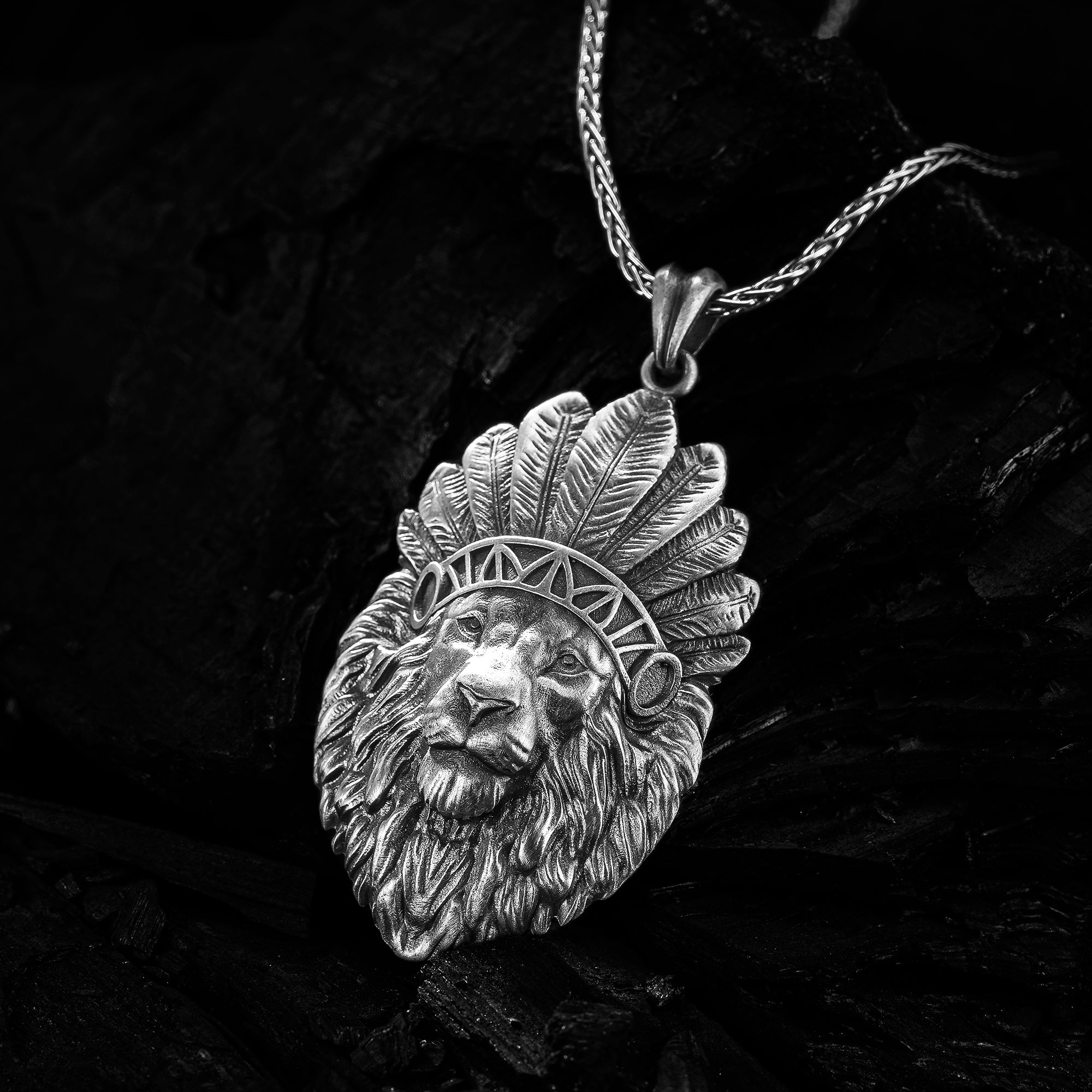 American Indian Lion Necklace